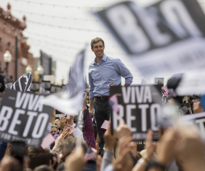 Beto O'Rourke holds his first official 2020 presidential campaign rally, Saturday, March 30, 2019, in El Paso, Texas. Photo by Ivan Pierre Aguirre